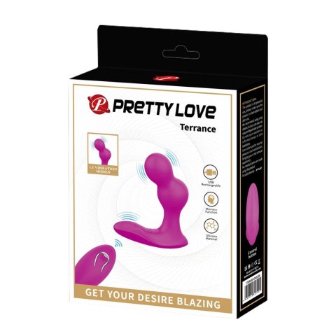 Masażer prostaty Pretty Love Terrance zdalnie sterowany silikonowy