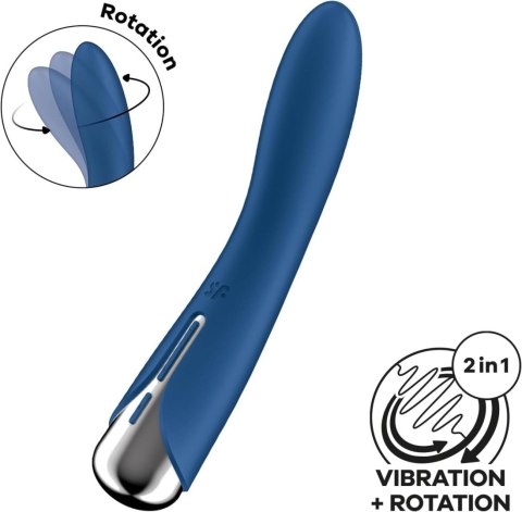 Obrotowy wibrator punktu G Satisfyer Spinning Vibe 1 niebieski