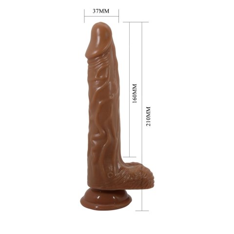 Realistyczny wibrator Baile Bodach 20 cm pchnięcia rotacja pilot USB