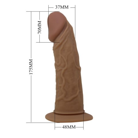 Regulowana uprząż strap-on Pretty Love Houston silikonowe dildo 17 cm