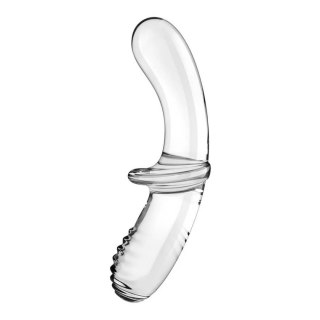 Szklane dildo Satisfyer Double Crystal transparentne