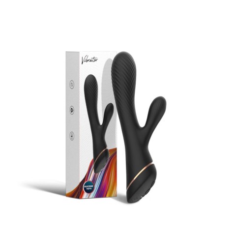 Wibrator króliczek Hare czarny silikonowy USB 9 wibracji