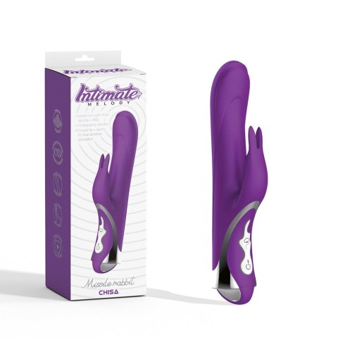 Wibrator króliczek rotujący Missile Rabbit Intimate Melody fioletowy 24 cm