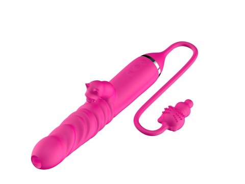 Wibrator lizający potrójna stymulacja pchnący B Series Cute