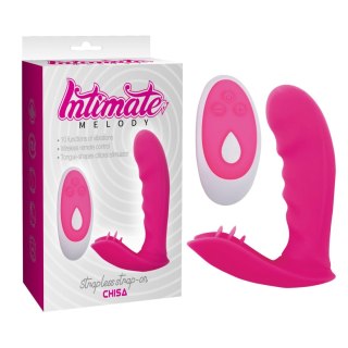 Bezpaskowy strap-on wibrujący Intimate Melody silikonowy 12 cm