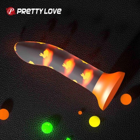 Dildo analne świecące Pretty Love Magical Nightfall z przyssawką