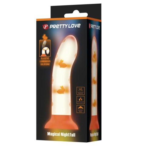 Dildo analne świecące Pretty Love Magical Nightfall z przyssawką