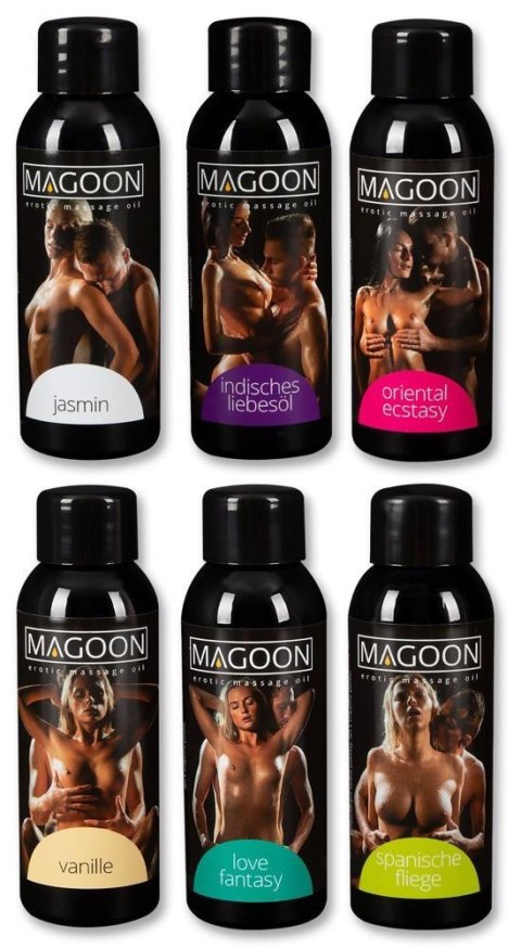 Zestaw 6 olejków do masażu erotycznego Magoon 50 ml