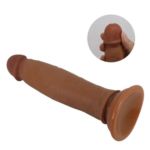 Dildo realistyczne Pretty Love Keon TPR 21 cm z przyssawką giętkie