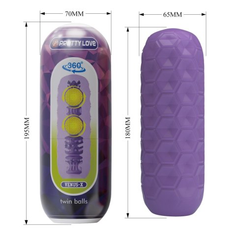 Masturbator Pretty Love VenusX z podwójnymi kulkami
