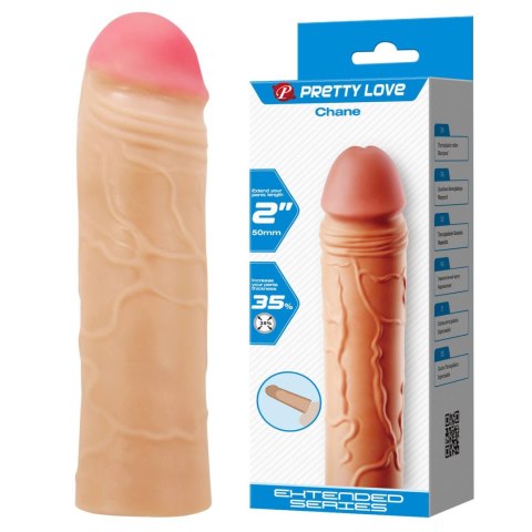 Przedłużka na penisa Pretty Love Chane 50 mm realistyczna
