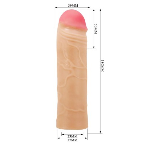 Przedłużka na penisa Pretty Love Chane 50 mm realistyczna