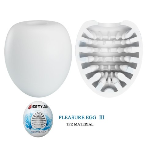 Realistyczny elastyczny masturbator Pretty Love Pleasure Egg III