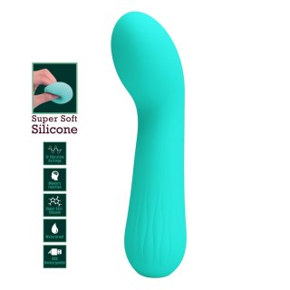 Silikonowy wibrator punktu G Pretty Love Faun Zielony 12 funkcji
