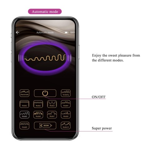 Wibrator Pretty Love Aari z aplikacją 10 wibracji 10 pulsacji