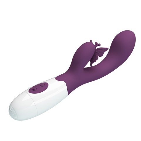 Wibrator króliczek Pretty Love Butterfly Kiss fioletowy 30 funkcji