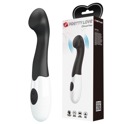 Wibrator silikonowy Pretty Love Charles czarny 30 wibracji
