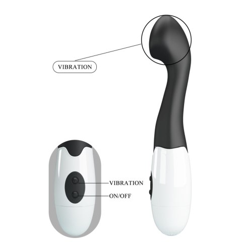 Wibrator silikonowy Pretty Love Charles czarny 30 wibracji