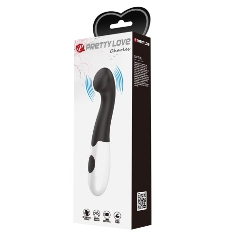 Wibrator silikonowy Pretty Love Charles czarny 30 wibracji