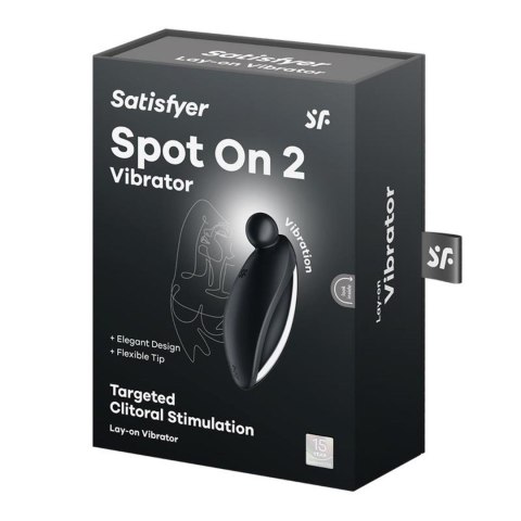 Wibrator silikonowy Satisfyer Spot On 2 czarny USB