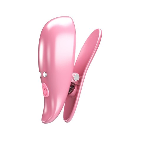 Wibrujące klipsy na sutki Pretty Love Leaf 10 funkcji