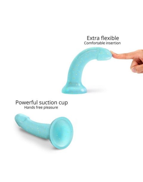Dildo realistyczne silikonowe Nightfall Love to Love niebieskie 14 cm