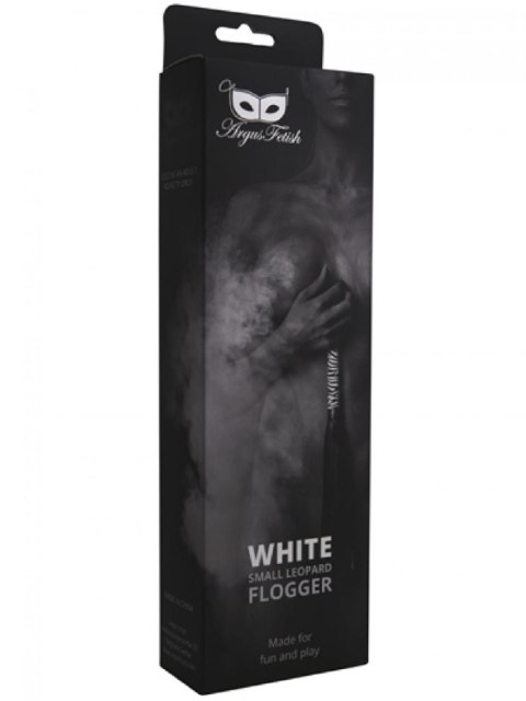 Flogger klasyczny biały pantera mały Argus 45 cm