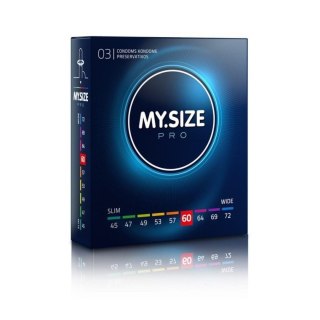 Prezerwatywy cienkie MY.SIZE PRO 60 mm XL wegańskie 3 szt