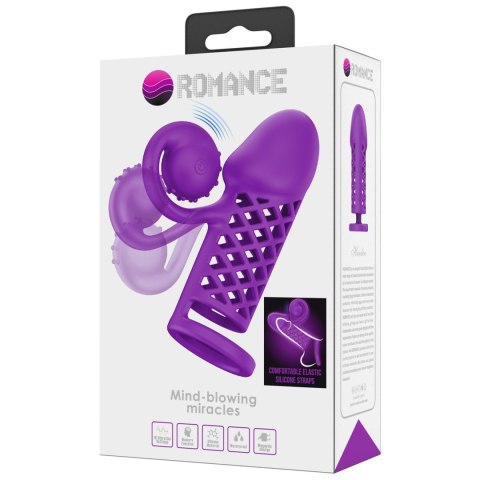 Przedłużka na penisa Romance stymulator łechtaczki 10 wibracji USB