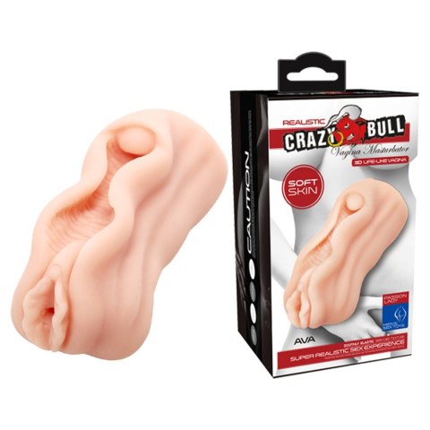Realistyczny masturbator waginalny Crazy Bull AVA TPR wodoodporny