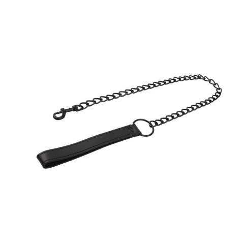 Smycz BDSM z łańcuchem metalowym Fierce Euphoria 80 cm