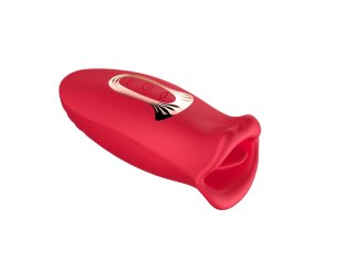 Stymulator łechtaczki z języczkiem B Series Cute czerwony USB