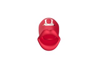 Stymulator łechtaczki z języczkiem B Series Cute czerwony USB