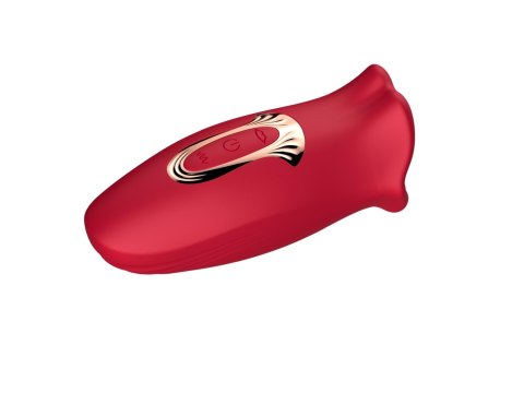 Stymulator łechtaczki z języczkiem B Series Cute czerwony USB
