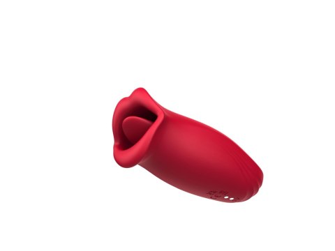 Stymulator łechtaczki z języczkiem B Series Cute czerwony USB