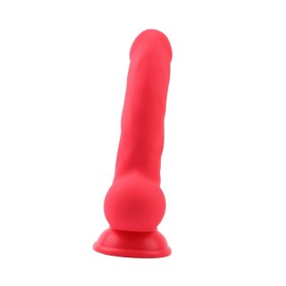 Dildo analne realistyczne Carl.L czerwone silikonowe 22 cm z przyssawką