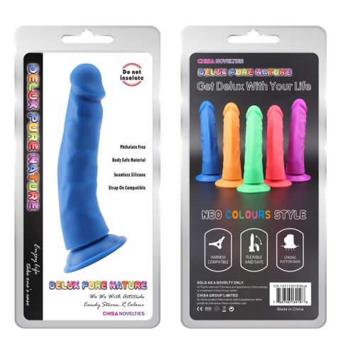 Dildo analne silikonowe Steven R niebieskie 22.5 cm