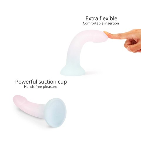 Dildo analne silikonowe zakrzywione z przyssawką Galactica Love to Love