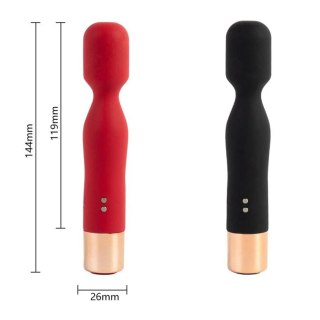 Masażer silikonowy USB czerwony 7 funkcji Lyla