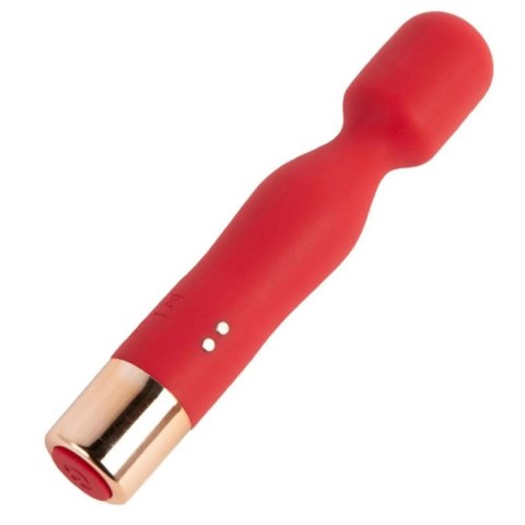 Masażer silikonowy USB czerwony 7 funkcji Lyla