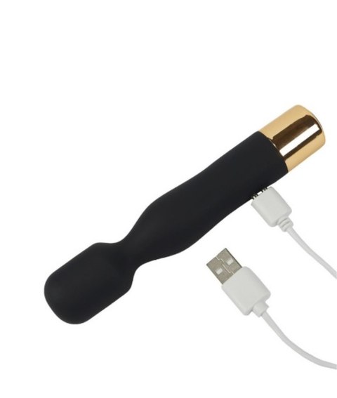 Masażer wibracyjny silikonowy B Series Lyla czarny USB 7 trybów