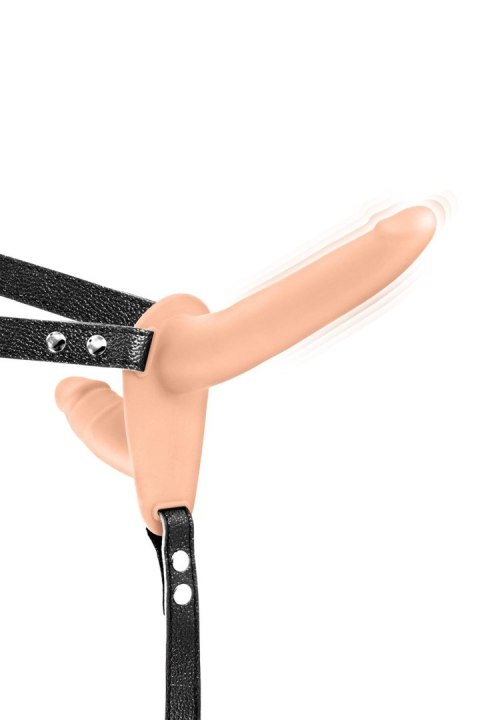 Podwójny wibrujący strap-on Fetish Tentation USB