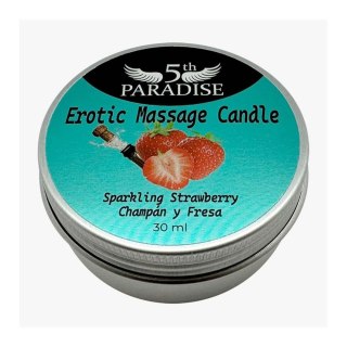 Świeca do masażu erotycznego iskrząca truskawkowa 5th Paradise 30ml
