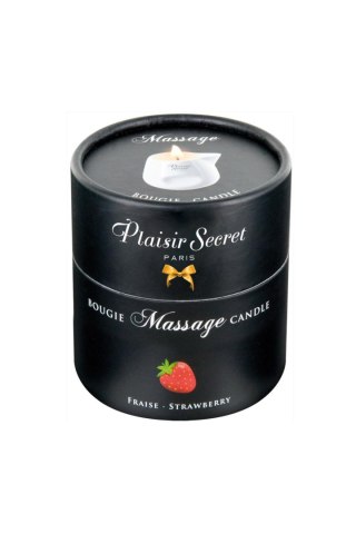 Świeca do masażu truskawkowa Plaisir Secret 80ml