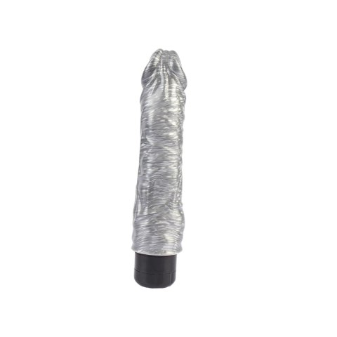 Wibrator realistyczny Chubby Beau Silver srebrny 22 cm DarkMuscle