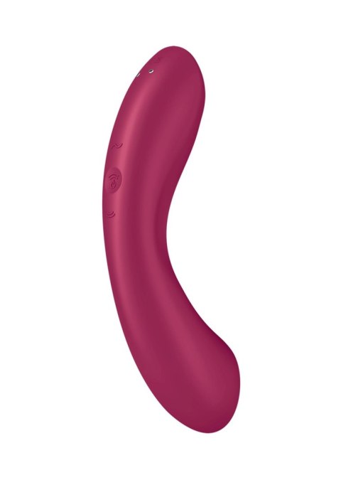 Wibrator silikonowy Satisfyer Curvy Trinity 1 czerwony USB