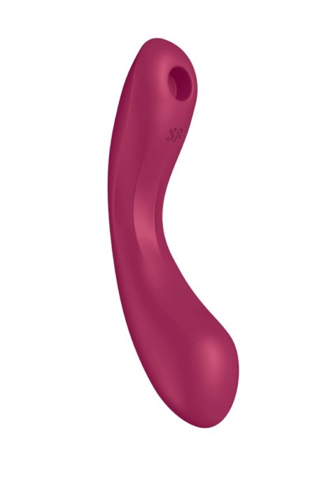 Wibrator silikonowy Satisfyer Curvy Trinity 1 czerwony USB