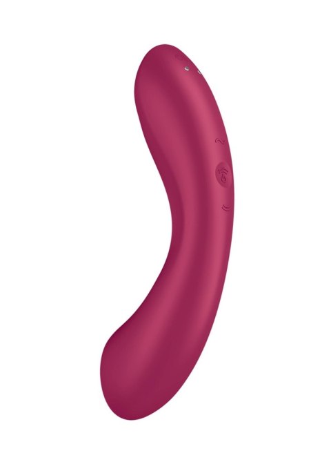 Wibrator silikonowy Satisfyer Curvy Trinity 1 czerwony USB