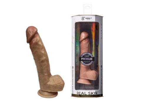 Dildo realistyczne Real Skin Silexd 20 cm cieliste wodoodporne