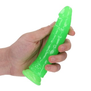 Dildo realistyczne RealRock świecące w ciemności z przyssawką 15,5 cm